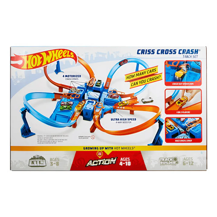HOT WHEELS STUNT TRACKS PISTA SÚPER CHOQUE 5
