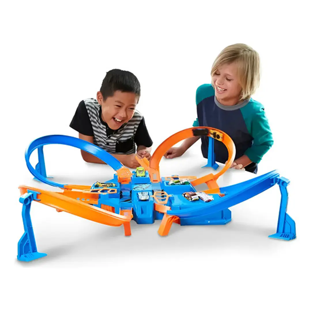 HOT WHEELS STUNT TRACKS PISTA SÚPER CHOQUE 6