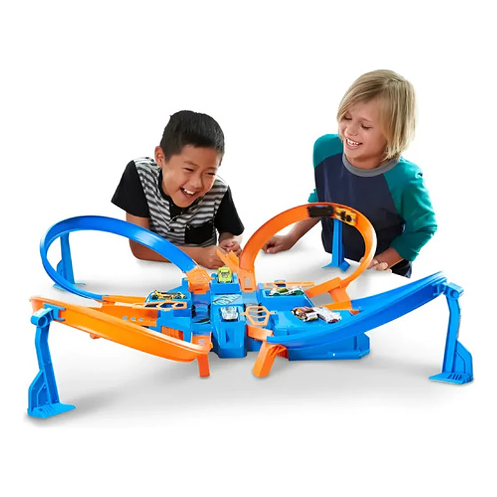 HOT WHEELS STUNT TRACKS PISTA SÚPER CHOQUE 6
