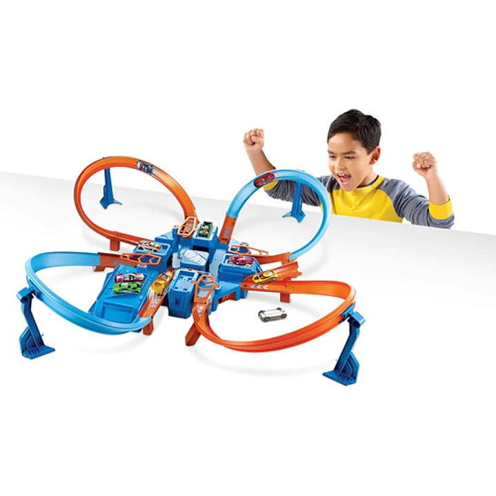 HOT WHEELS STUNT TRACKS PISTA SÚPER CHOQUE 7