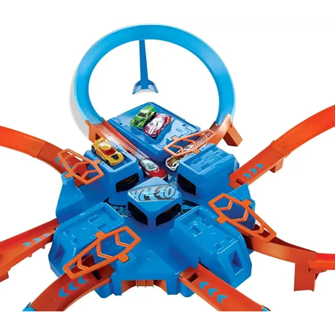 HOT WHEELS STUNT TRACKS PISTA SÚPER CHOQUE 8
