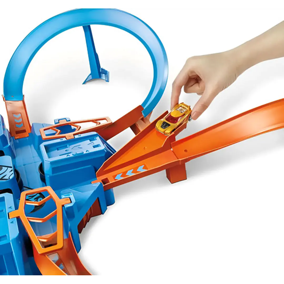 HOT WHEELS STUNT TRACKS PISTA SÚPER CHOQUE 10