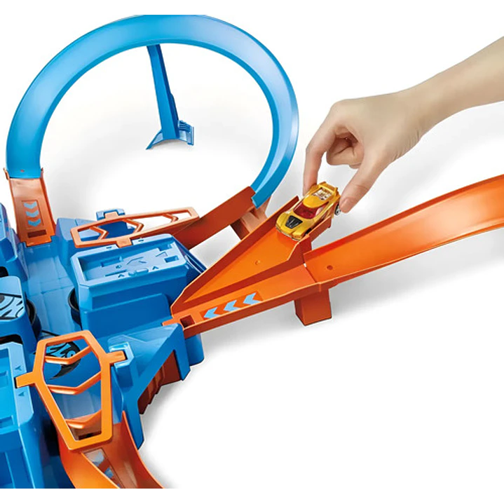 HOT WHEELS STUNT TRACKS PISTA SÚPER CHOQUE 10
