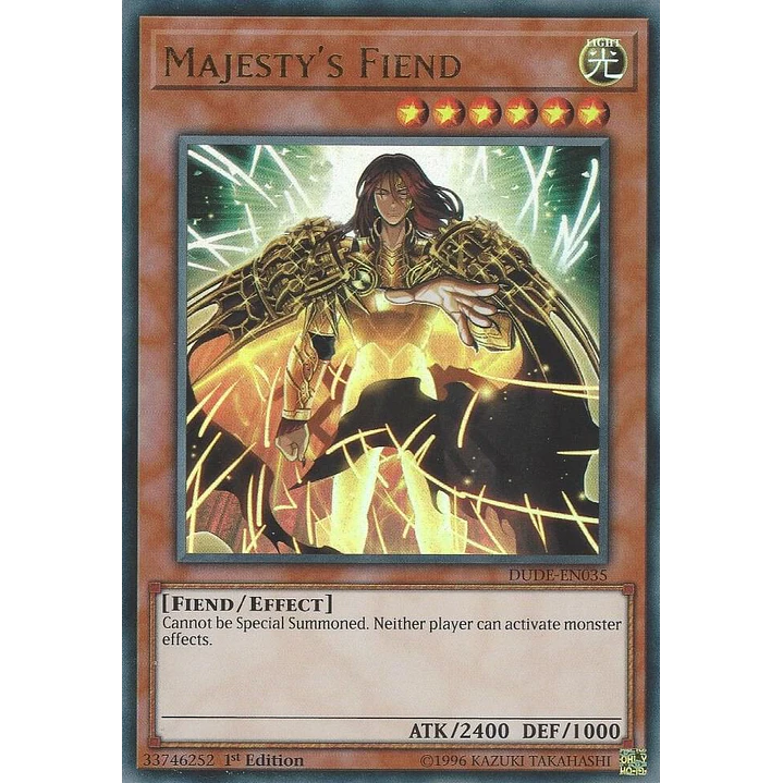 MAJESTY'S FIEND  DUDE-EN035 ULTRA RARE 1