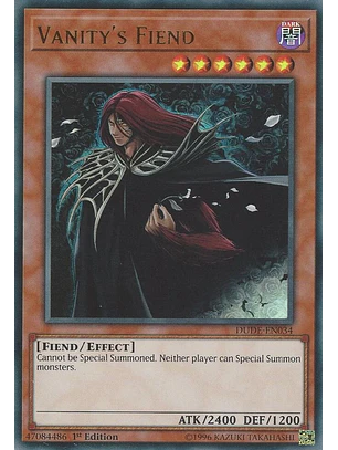 VANITY'S FIEND  DUDE-EN034 ULTRA RARE