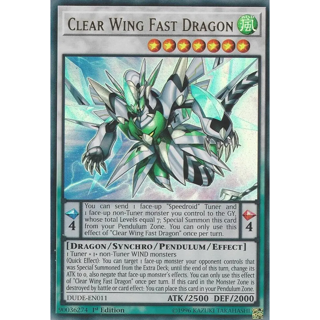 CLEAR WING FAST DRAGON DUDE-EN011 ULTRA RARE 1