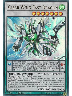CLEAR WING FAST DRAGON DUDE-EN011 ULTRA RARE