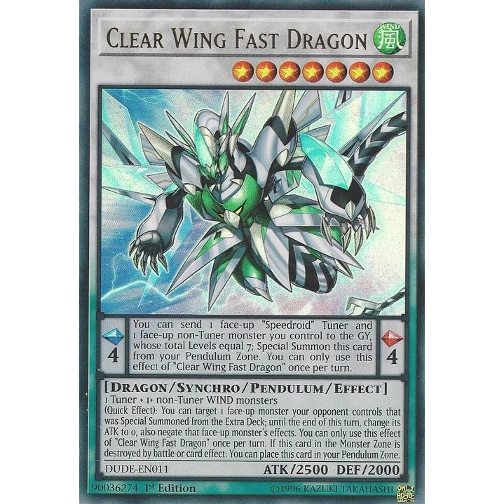 CLEAR WING FAST DRAGON DUDE-EN011 ULTRA RARE 1