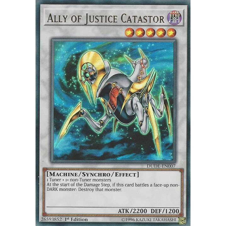 ALLY OF JUSTICE CATASTOR DUDE-EN007 ULTRA RARE 1