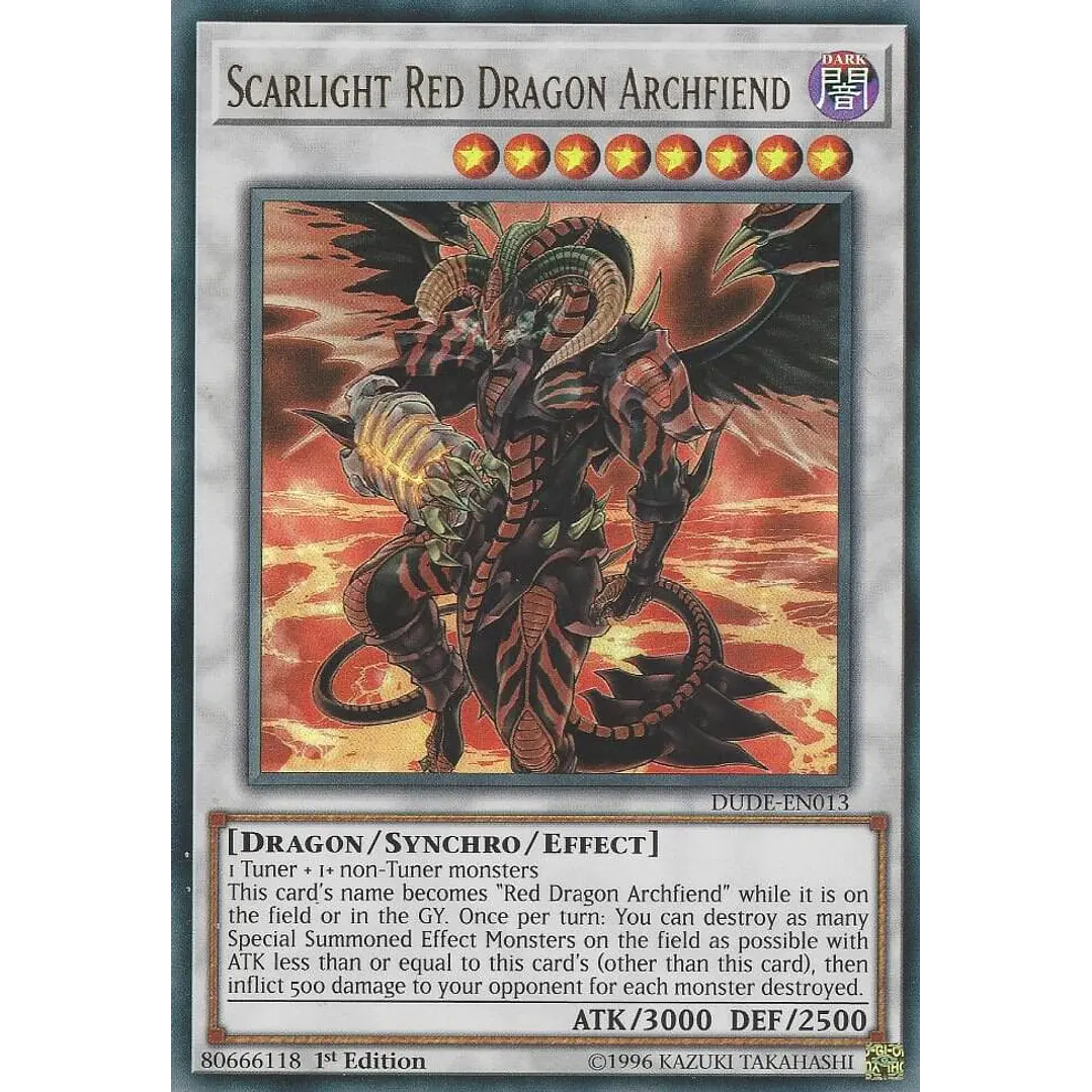 SCARLIGHT RED DRAGON ARCHFIEND  DUDE-EN013 ULTRA RARE 1