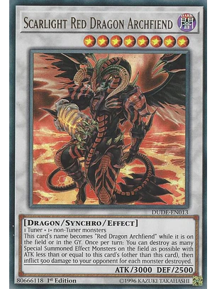 SCARLIGHT RED DRAGON ARCHFIEND  DUDE-EN013 ULTRA RARE