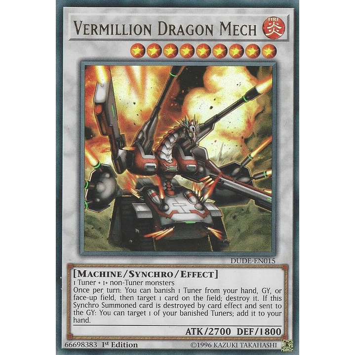 VERMILLION DRAGON MECH  DUDE-EN015 ULTRA RARE 1