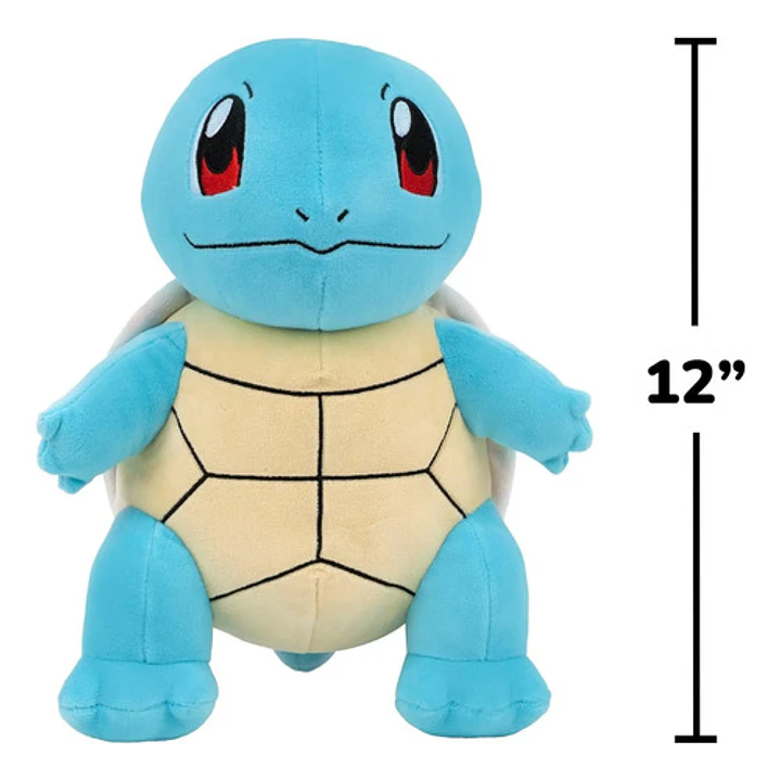 SQUIRTLE PELUCHE PÓKEMON JAZWARES 30CM 3