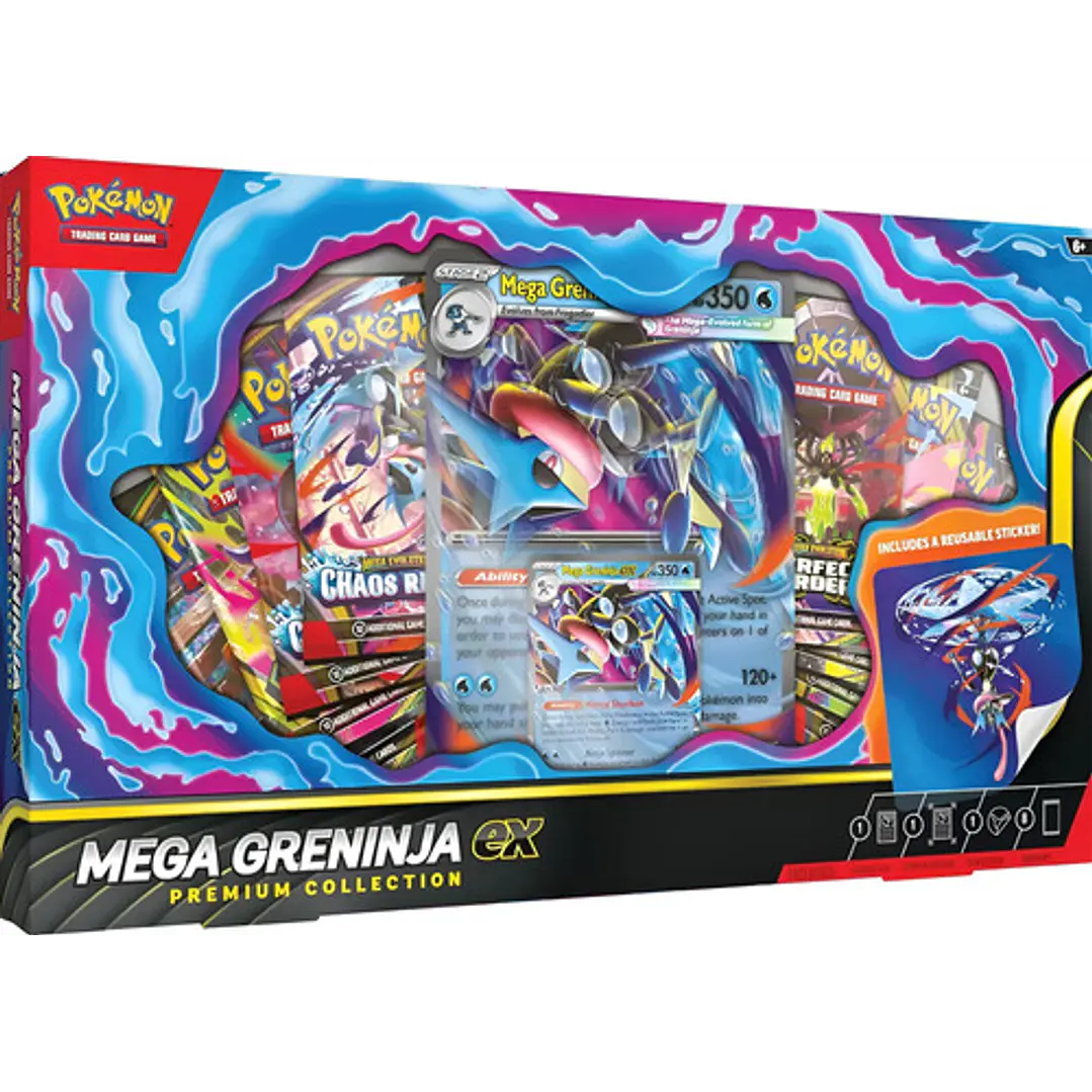 POKÉMON TCG MEGA GRENINJA EX PREMIUM COLLECTION INGLES 1