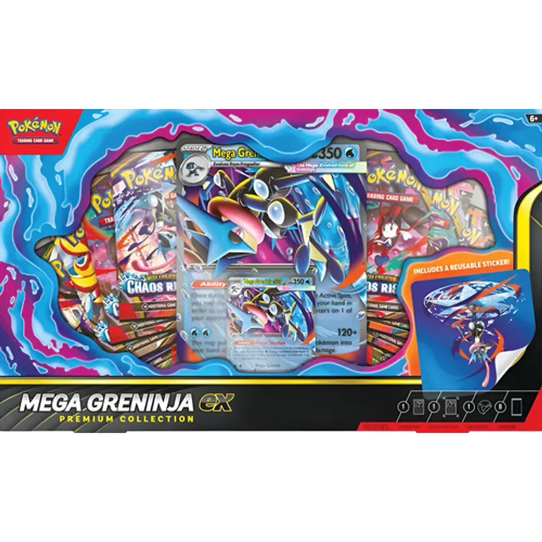 POKÉMON TCG MEGA GRENINJA EX PREMIUM COLLECTION INGLES 9