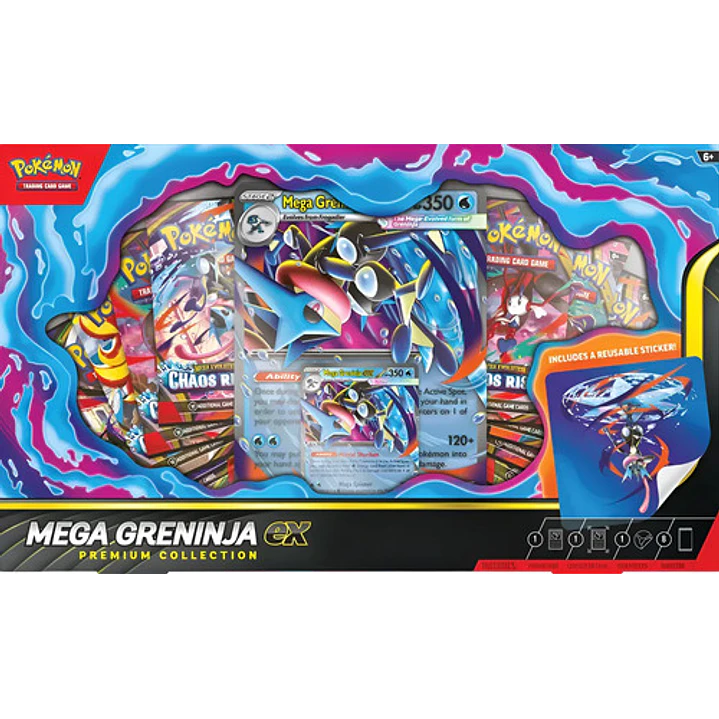 POKÉMON TCG MEGA GRENINJA EX PREMIUM COLLECTION INGLES 9