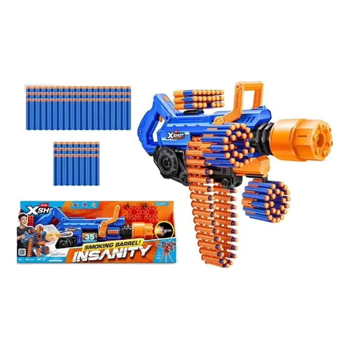 X-SHOT INSANITY SMOKING BARREL 72 DARDOS 5