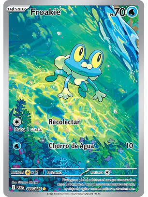 POKÉMON TCG FROAKIE CRI 088/086 ILLUSTARTION RARE CHAOS RISING ESPAÑOL