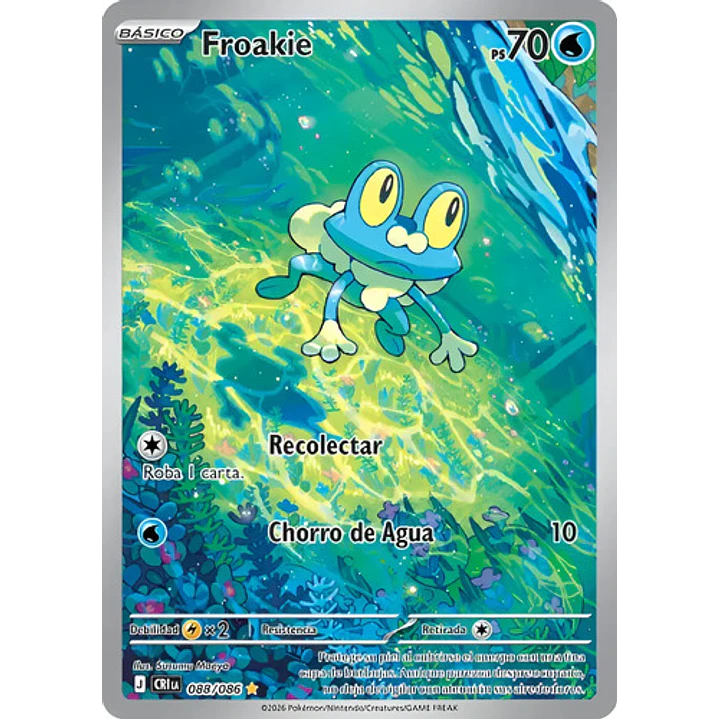 POKÉMON TCG FROAKIE CRI 088/086 ILLUSTARTION RARE CHAOS RISING ESPAÑOL 1