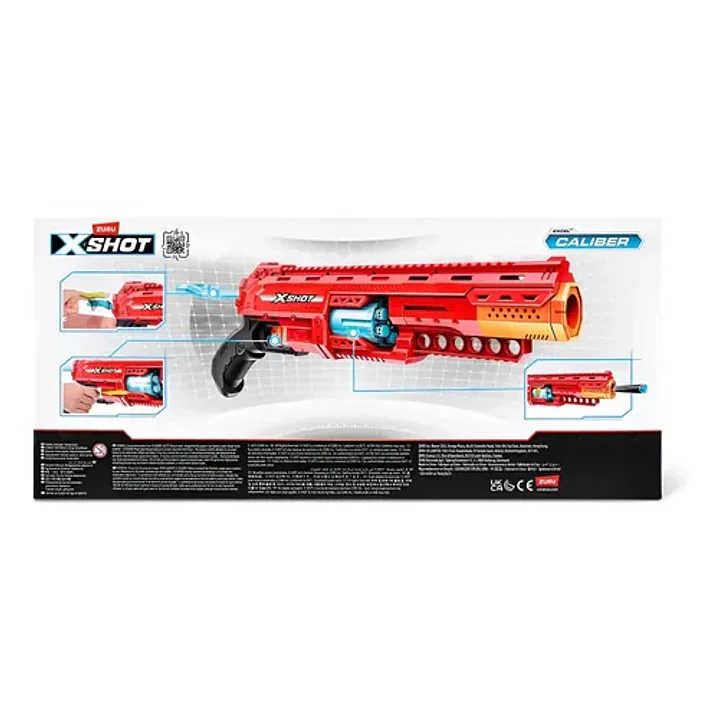 Zuru X-shot Excel Caliber Escopeta Lanzador De Dardos C/16 5