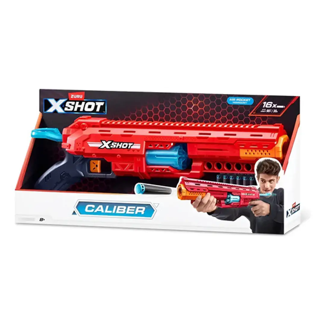 Zuru X-shot Excel Caliber Escopeta Lanzador De Dardos C/16 11
