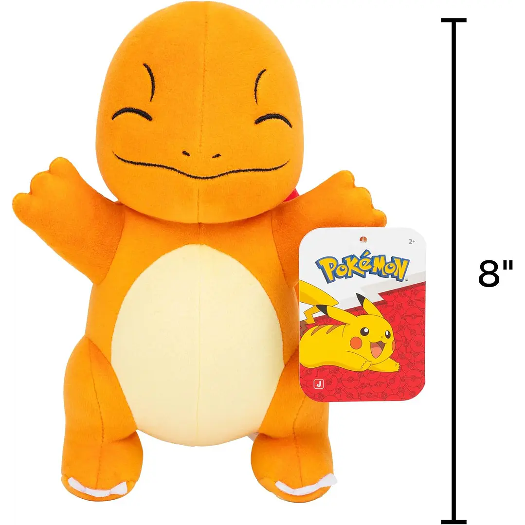 PELUCHE POKÉMON ORIGINAL JAZWARES CON LICENCIA 8 PULGADAS (20CM) 9