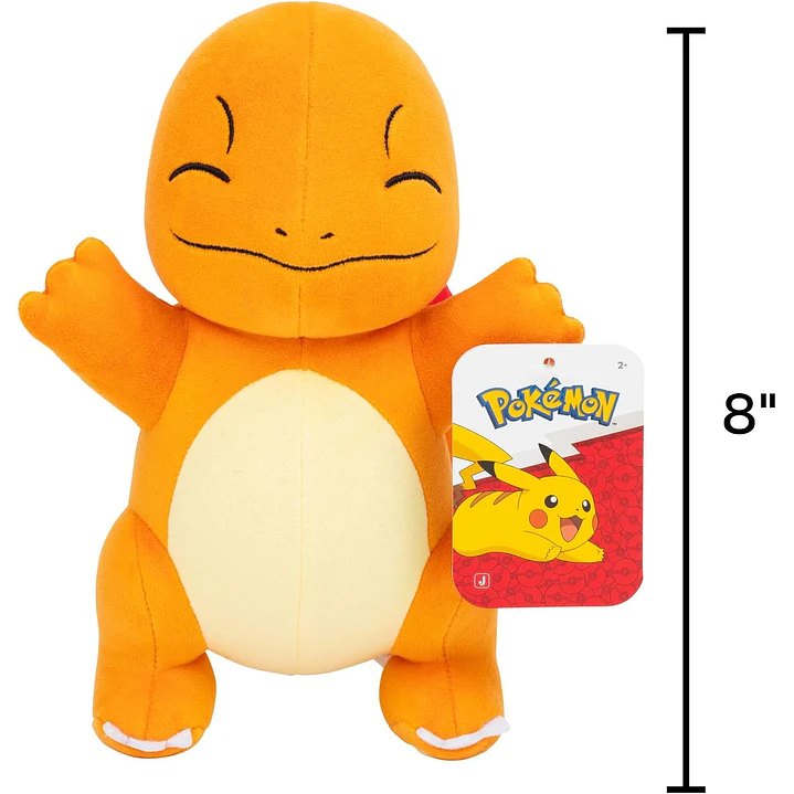 PELUCHE POKÉMON ORIGINAL JAZWARES CON LICENCIA 8 PULGADAS (20CM) 9