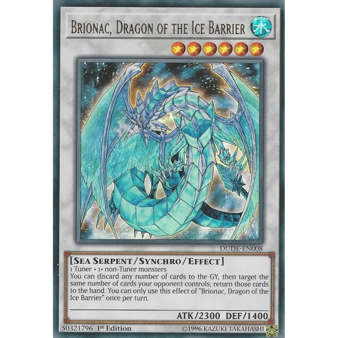 BRIONAC, DRAGON OF THE ICE BARRIER  DUDE-EN008 ULTRA RARE  1