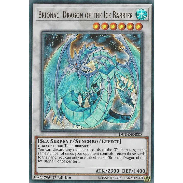 BRIONAC, DRAGON OF THE ICE BARRIER  DUDE-EN008 ULTRA RARE  1