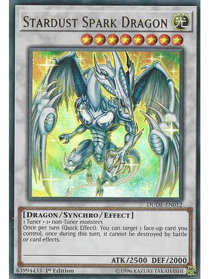 STARDUST SPARK DRAGON  DUDE-EN012 ULTRA RARE 
