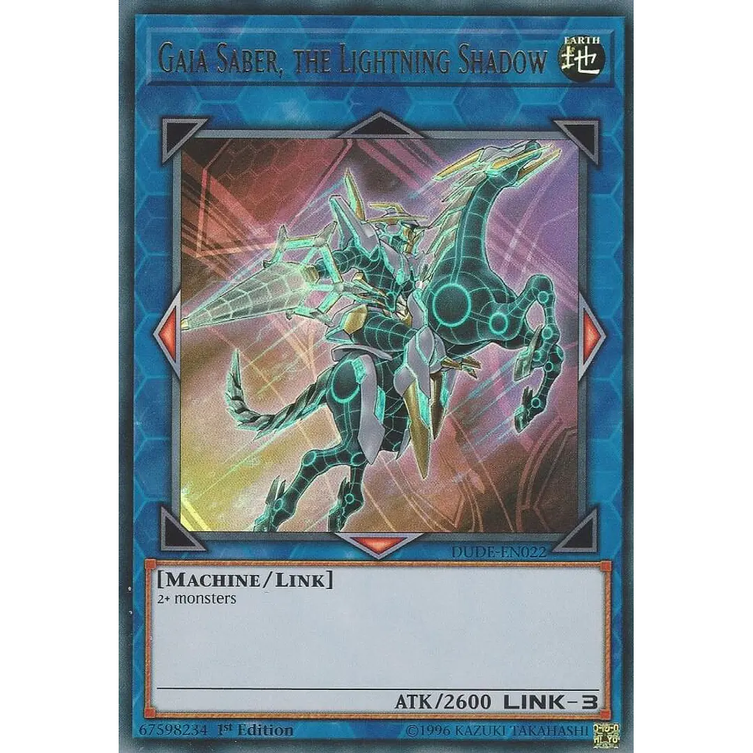GAIA SABER, THE LIGHTNING SHADOW DUDE-EN022 ULTRA RARE  1