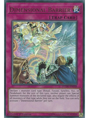 DIMENSIONAL BARRIER DUDE-EN048 ULTRA RARE 
