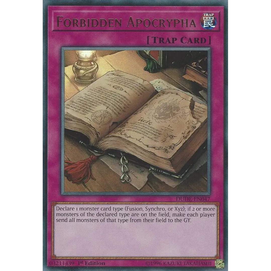 FORBIDDEN APOCRYPHA DUDE-EN047 ULTRA RARE  1