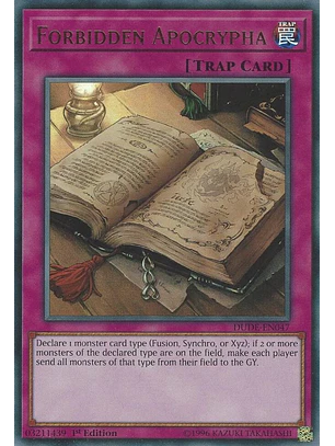 FORBIDDEN APOCRYPHA DUDE-EN047 ULTRA RARE 