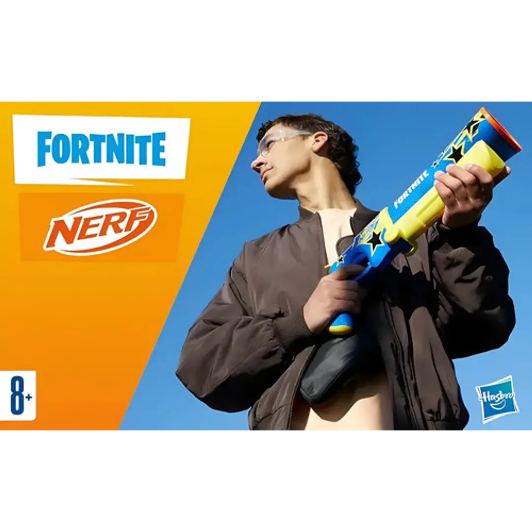 NERF FORNITE HALF TONE HERO LANZADOR DE DARDOS HASBRO 2