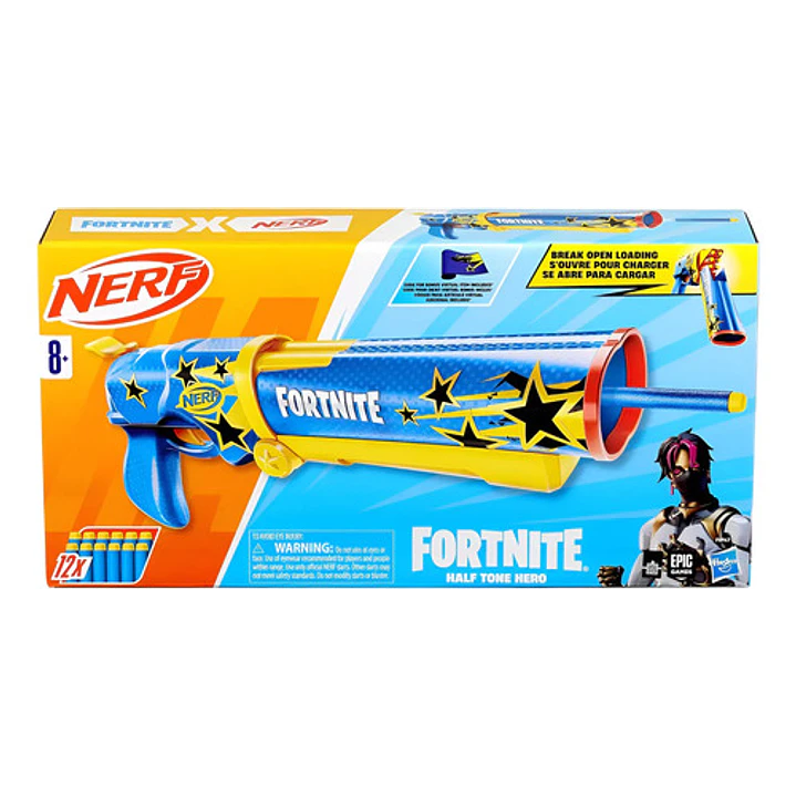 NERF FORNITE HALF TONE HERO LANZADOR DE DARDOS HASBRO 3
