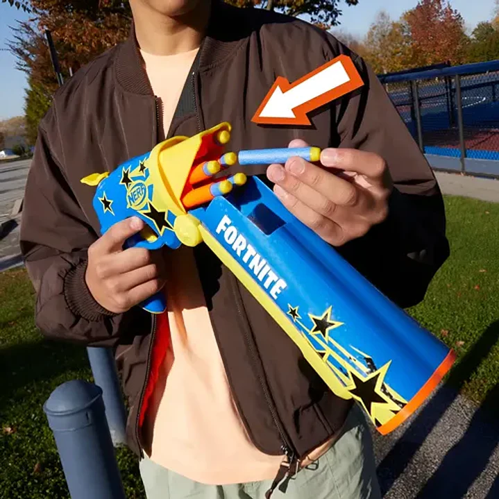 NERF FORNITE HALF TONE HERO LANZADOR DE DARDOS HASBRO 9