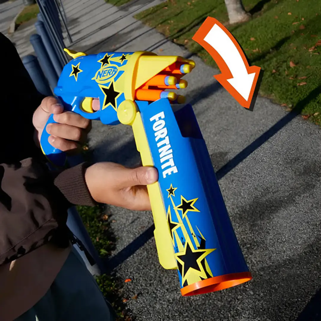 NERF FORNITE HALF TONE HERO LANZADOR DE DARDOS HASBRO 10