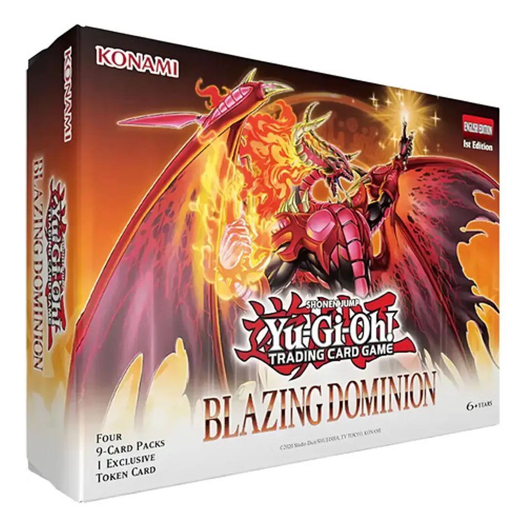 YUGIOH! BLAZING DOMINION TOKEN BOX INGLES 1