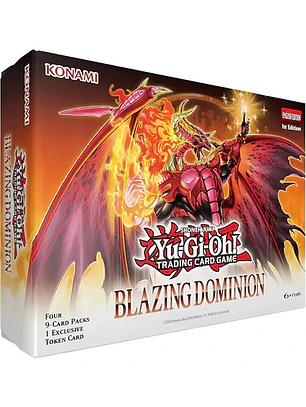 YUGIOH! BLAZING DOMINION TOKEN BOX INGLES