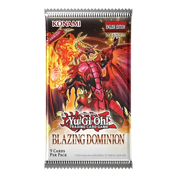 YUGIOH! BLAZING DOMINION TOKEN BOX INGLES 8