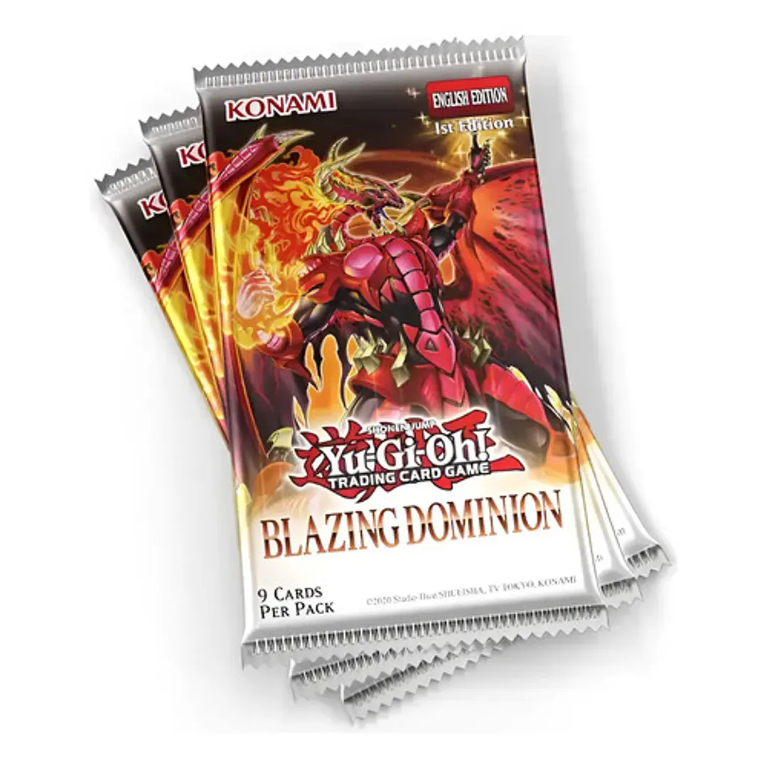 YUGIOH! BLAZING DOMINION TOKEN BOX INGLES 9