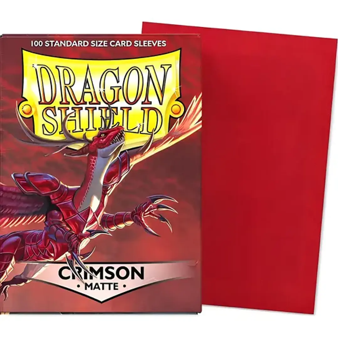 DRAGON SHIELD CRIMSON MATTE STANDARD SIZE CARD SLEEVES 1