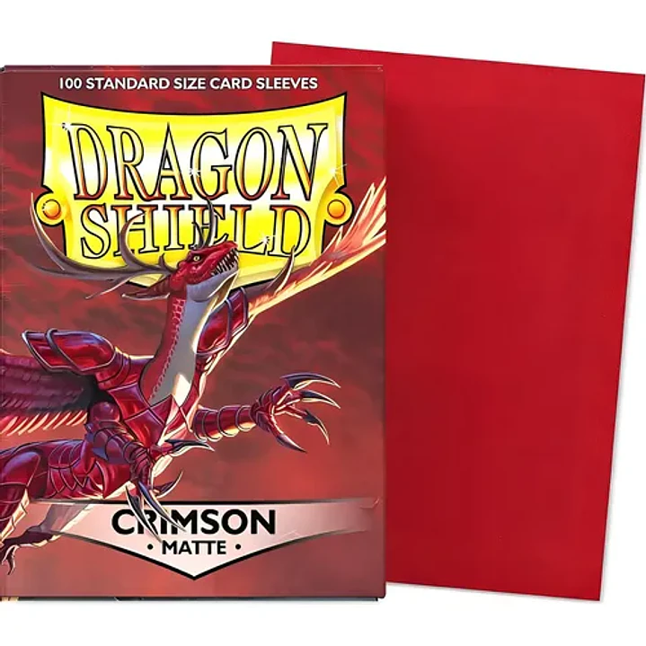 DRAGON SHIELD CRIMSON MATTE STANDARD SIZE CARD SLEEVES 1