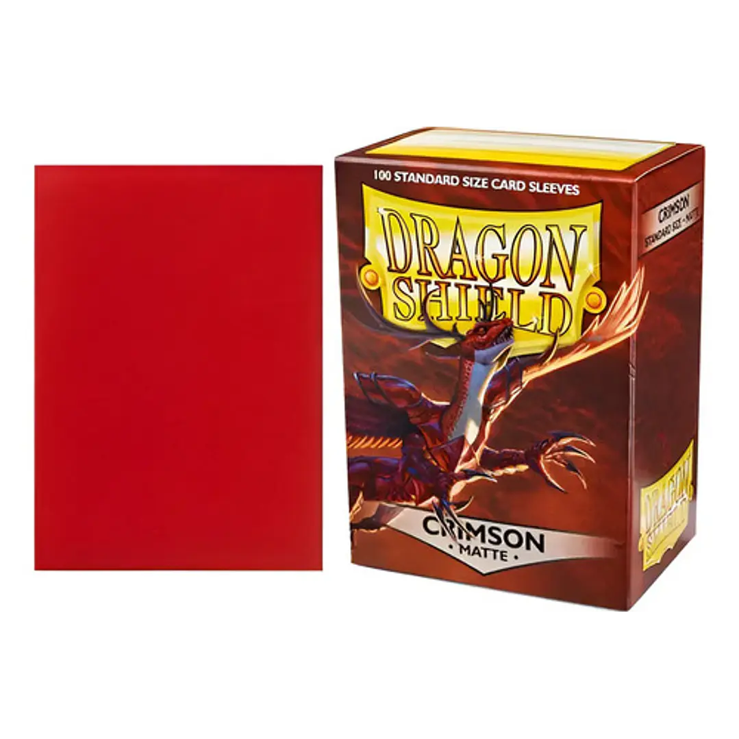 DRAGON SHIELD CRIMSON MATTE STANDARD SIZE CARD SLEEVES 4