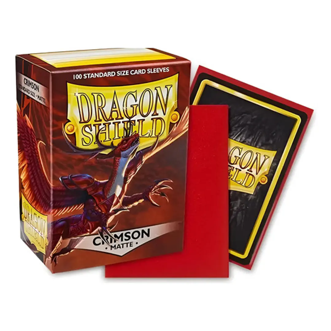 DRAGON SHIELD CRIMSON MATTE STANDARD SIZE CARD SLEEVES 5