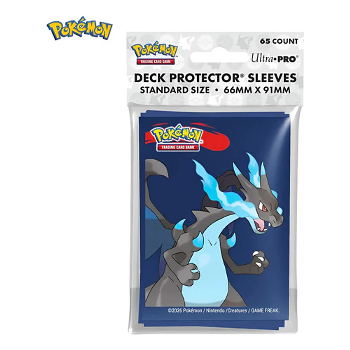 POKÉMON TCG ULTRA PRO MICAS FUNDAS DECK PROTECTOR SLEEVES MEGA CHARIZARD X 4