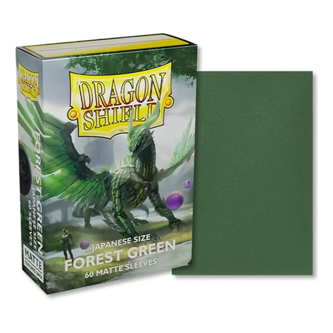 Dragon Shield Forest Green Japanese Size Card Sleeves Yugioh 1