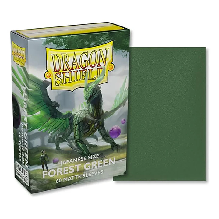 Dragon Shield Forest Green Japanese Size Card Sleeves Yugioh 1