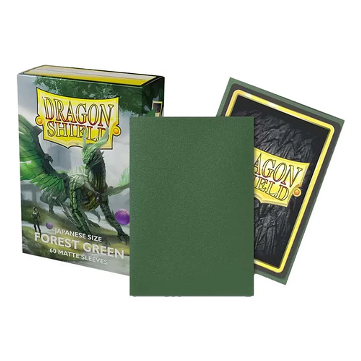Dragon Shield Forest Green Japanese Size Card Sleeves Yugioh 3